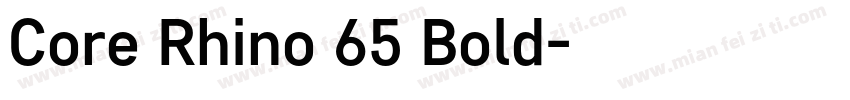 Core Rhino 65 Bold字体转换